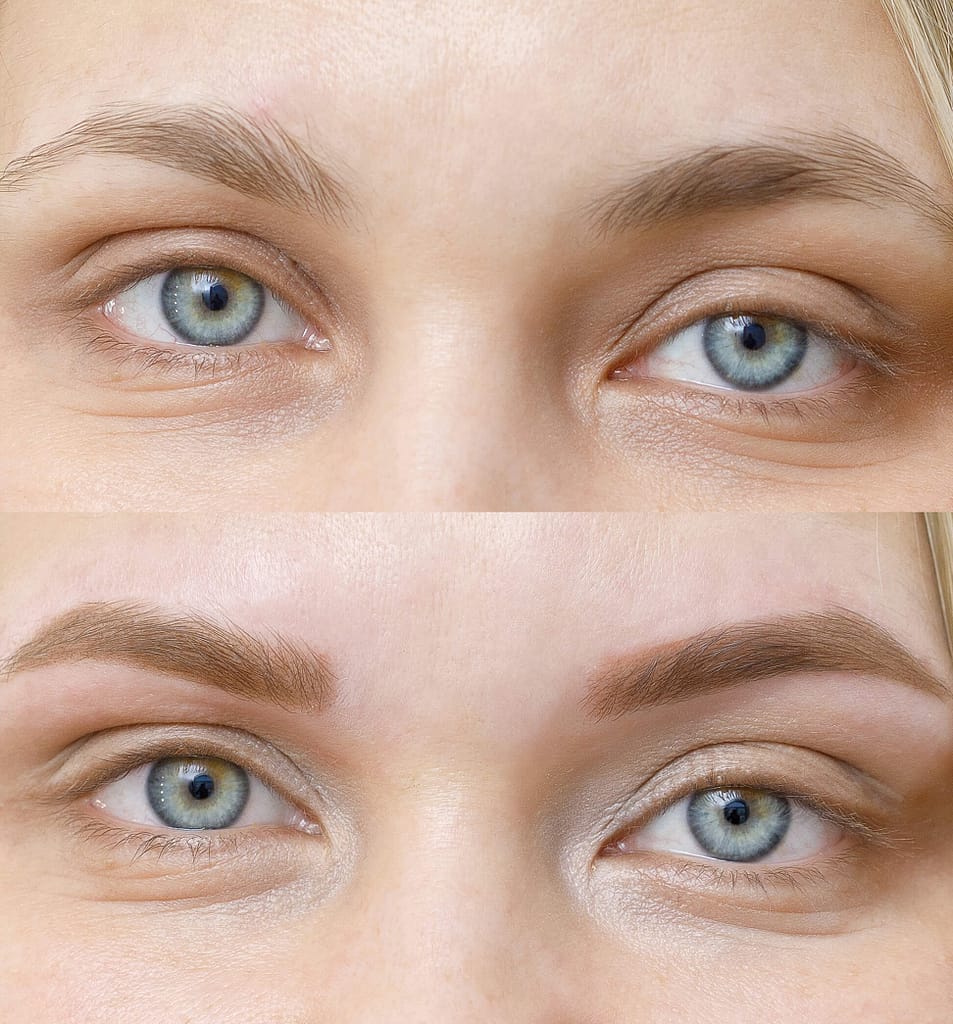 Trucco Permanente - Permanent Makeup Sopracciglia Prima & Dopo